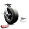 Service Caster BBQ Smoker Grill Flat-Free All Terrain 10'' Caster with Brake SMOK-SCC-100S1030-SNB-SLB-BSL - alternate 2